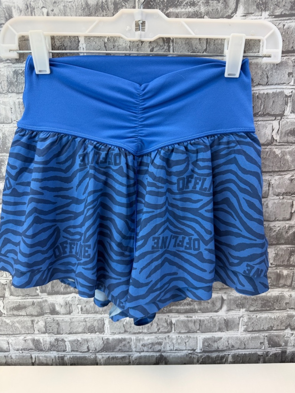 Offline‎ by Aerie Blue Zebra-Print Women’s Athletic Shorts
